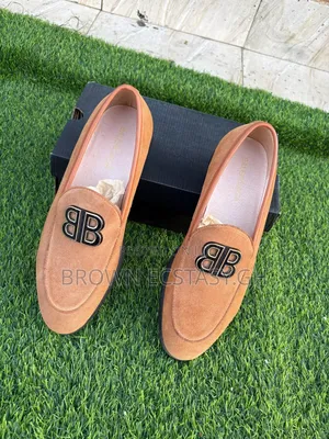 Balenciaga Suede Leather Loafers