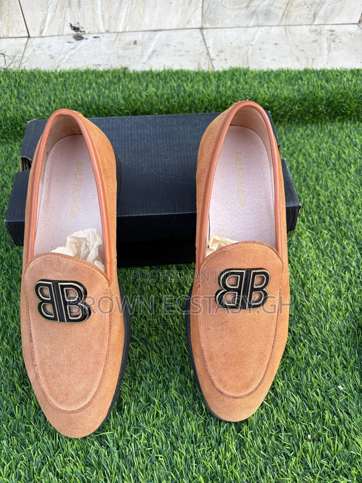 Balenciaga Suede Leather Loafers