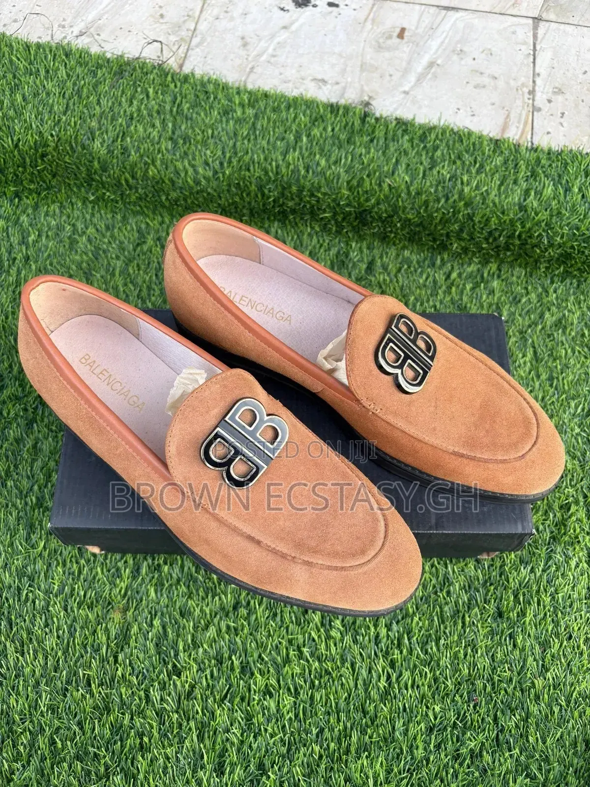 Balenciaga Suede Leather Loafers