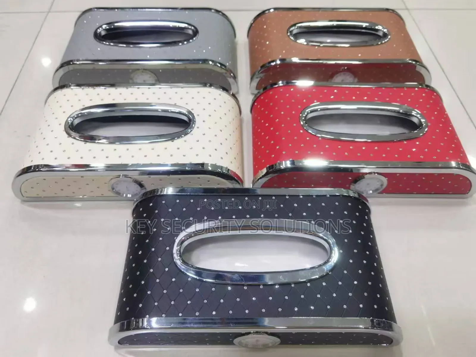 Tissue Box With Clock