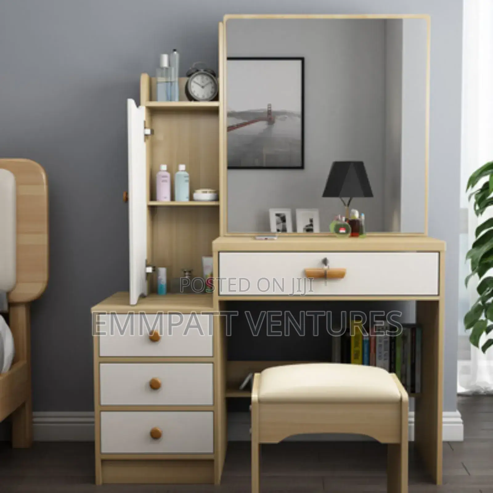 Modern Led Light Dresser With Sections