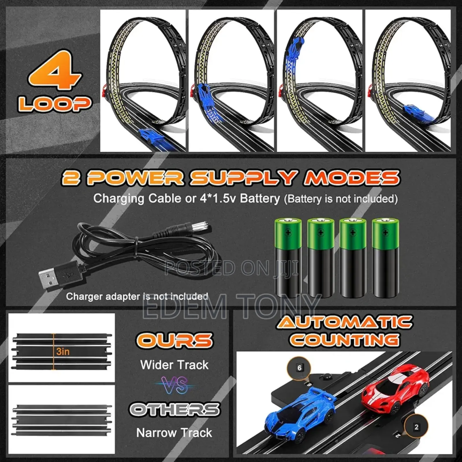 Slot Car Racing Track Set