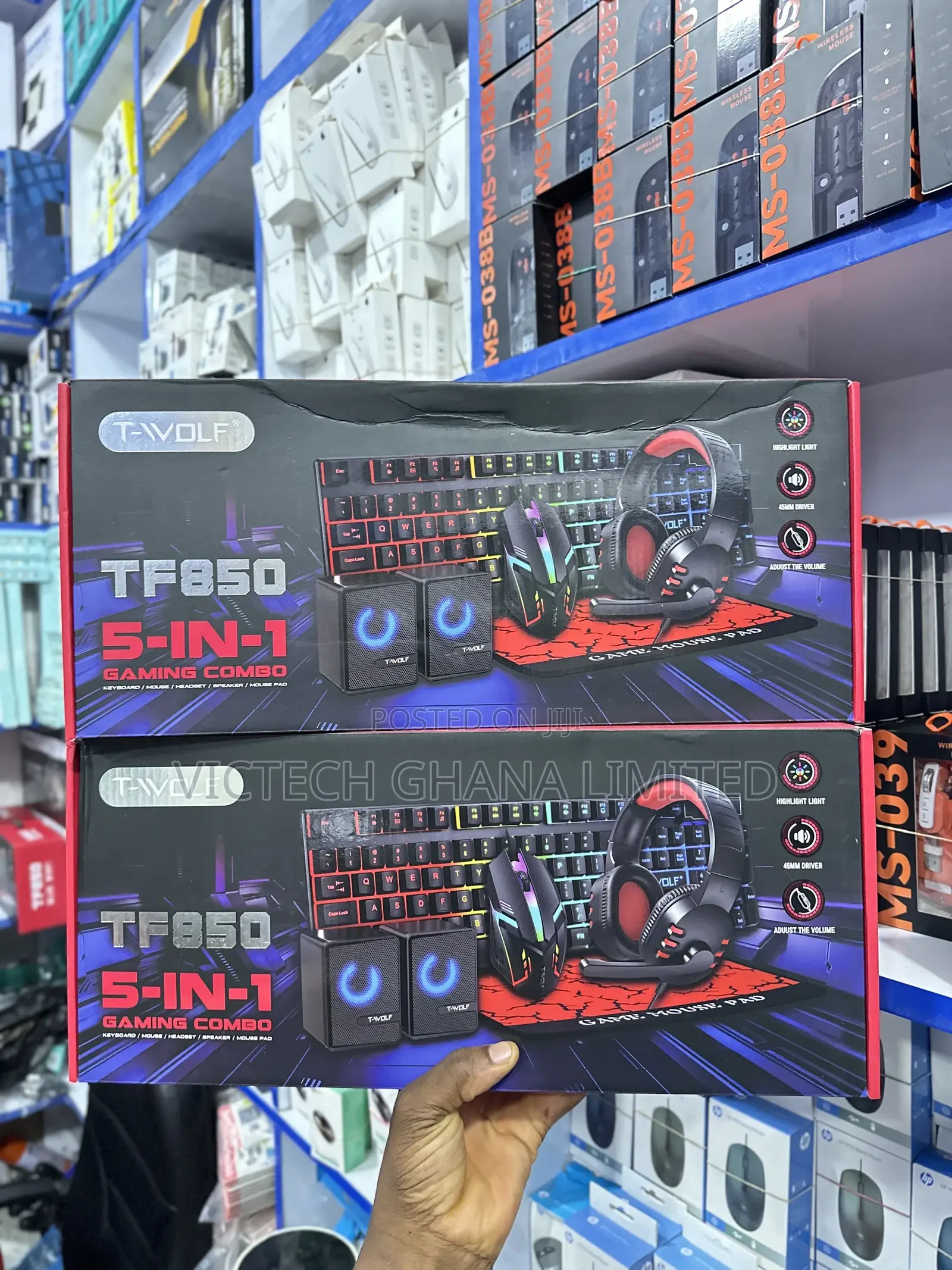 T-Wolf 5 in 1 Gaming Keyboard