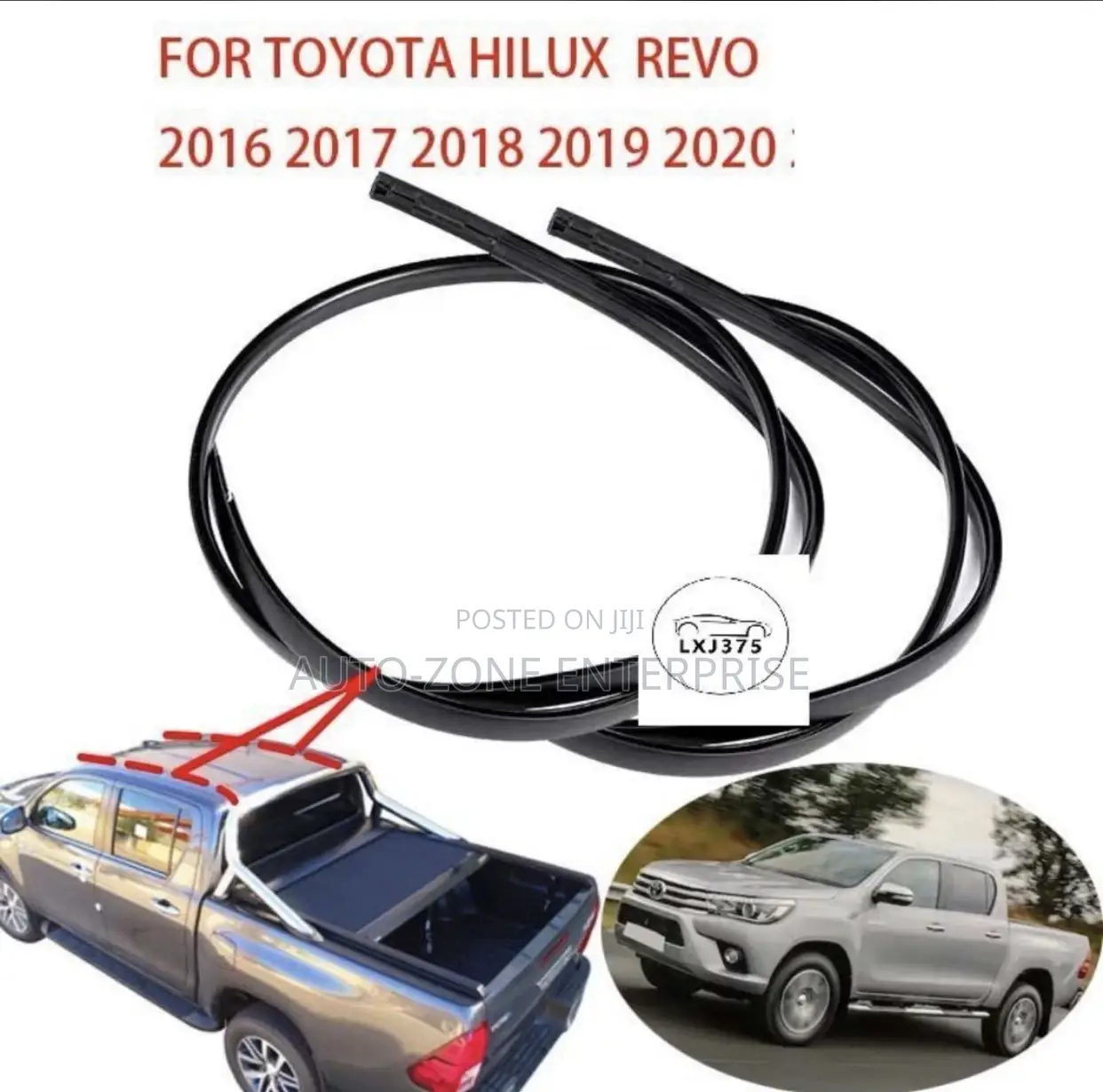Toyota Hilux 2016 2017 2018 2019 2020 Top Gutter Mouldings