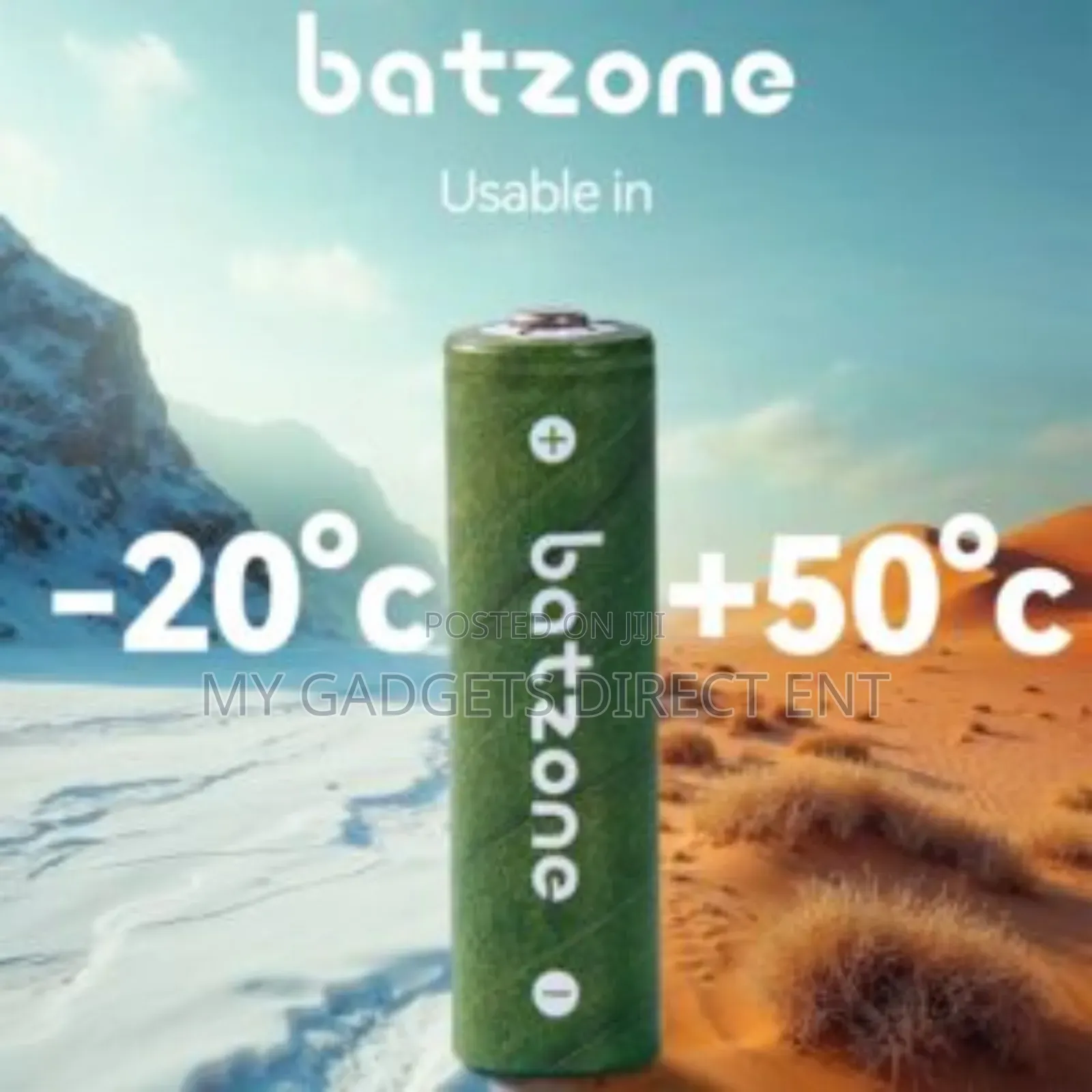 Batzone Ni-Mh 2.0 Rechargeable Battery Aa 2500 4pcs