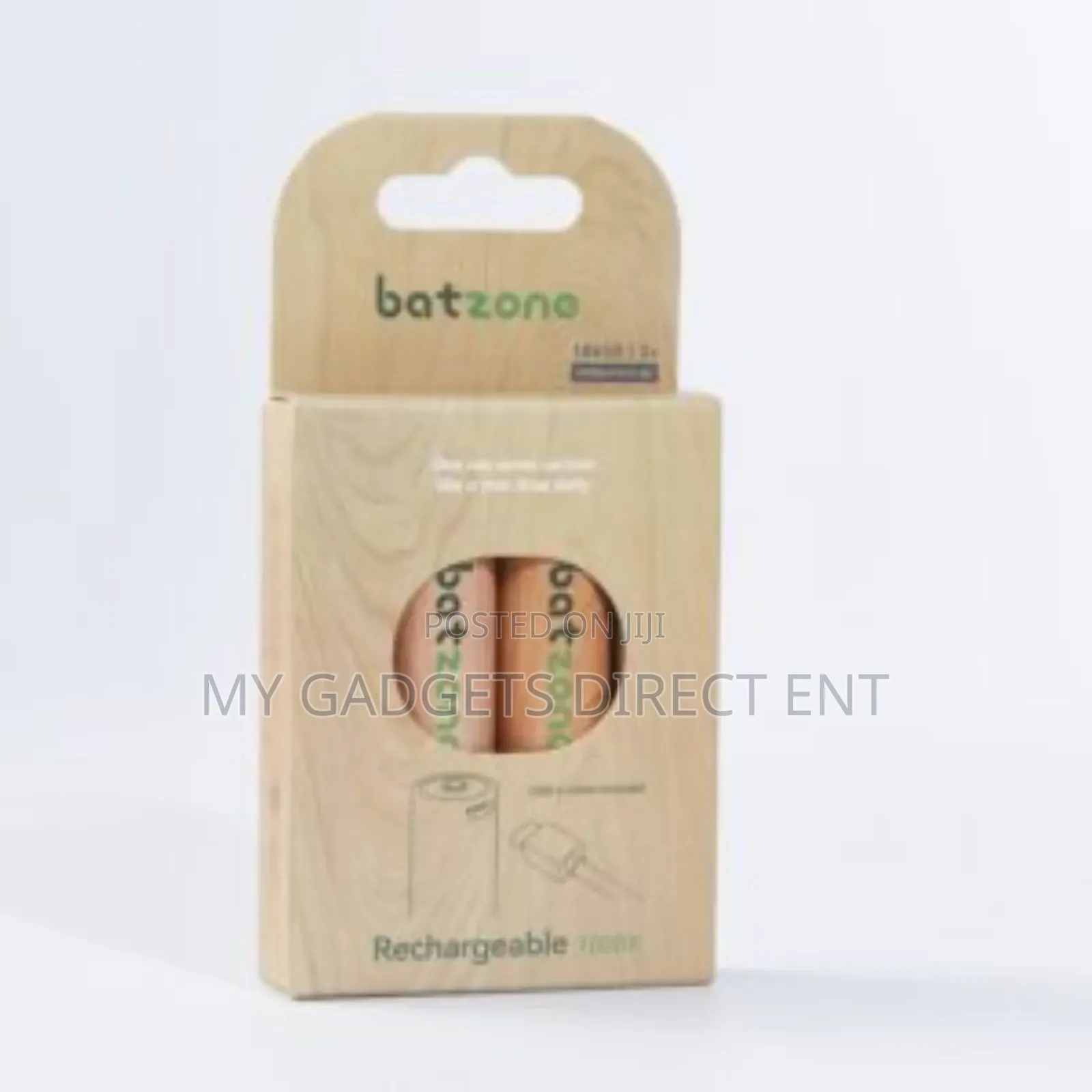 Batzone Usb-C Li-Ion Rechargeable Battery 18650 7200mwh (2pcs)