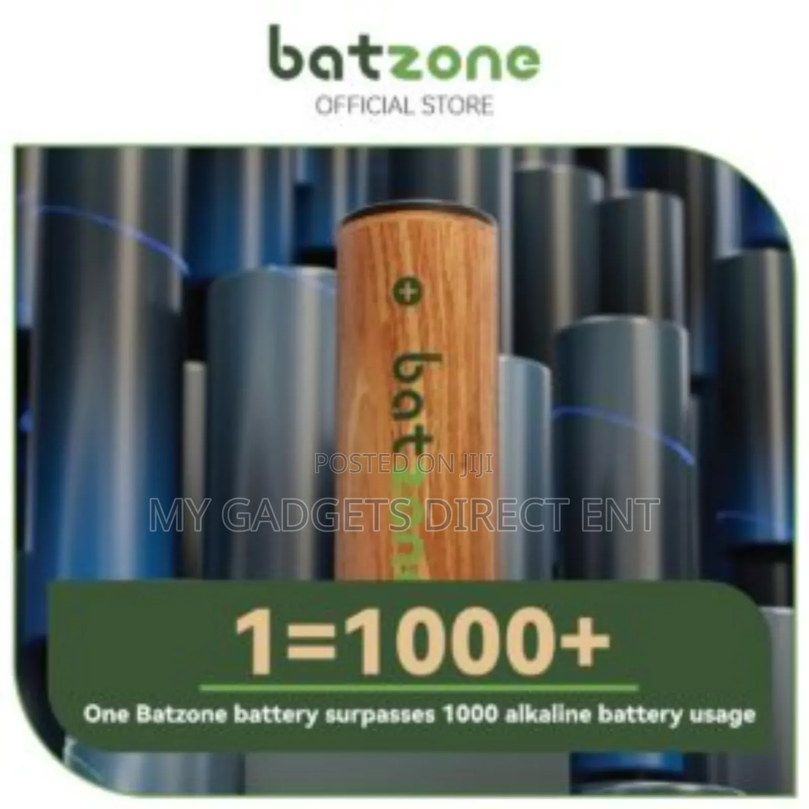 Batzone Usb-C Li-Ion Rechargeable Battery 18650 7200mwh (2pcs)