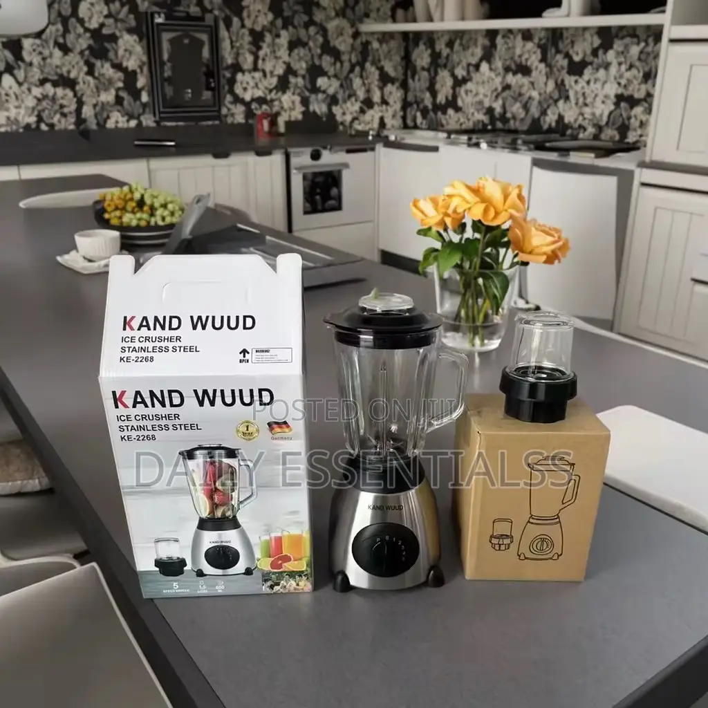 Kaund Wuud Stainless Steel Blender | Strong Motor