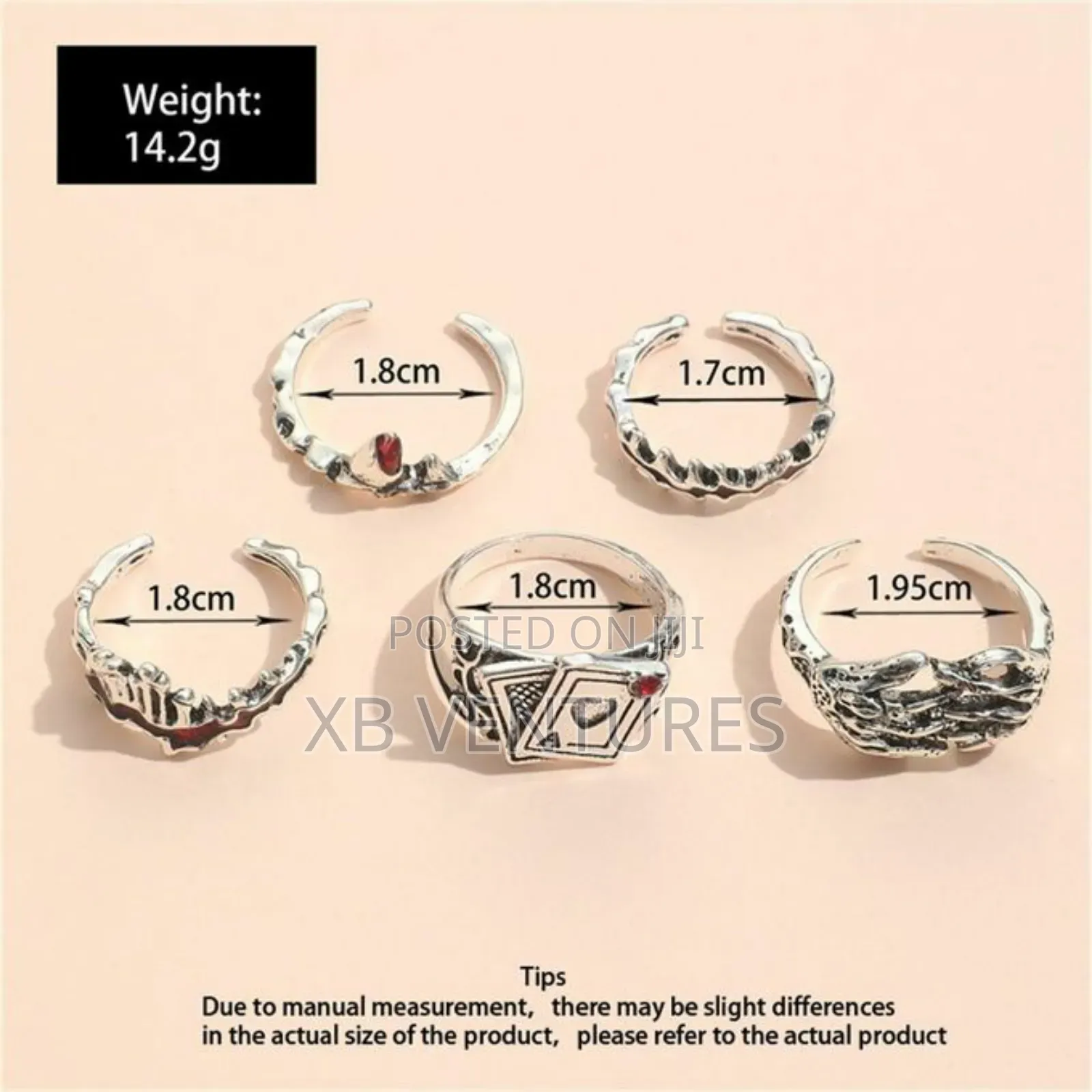 Men Unique Gothic Style Ring Set