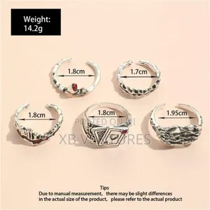 Men Unique Gothic Style Ring Set