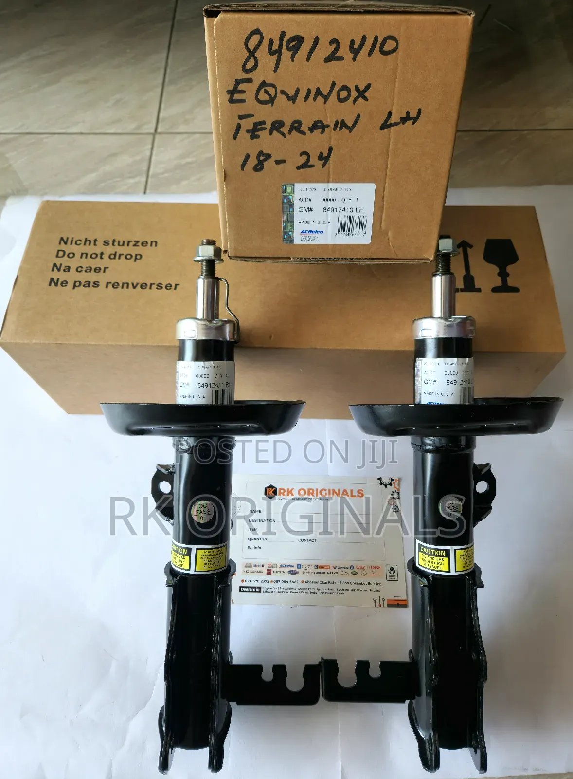 Equinox/Gmc Terrain 2018-2024 Ac Delco Front Shocks From Usa 🇺🇸