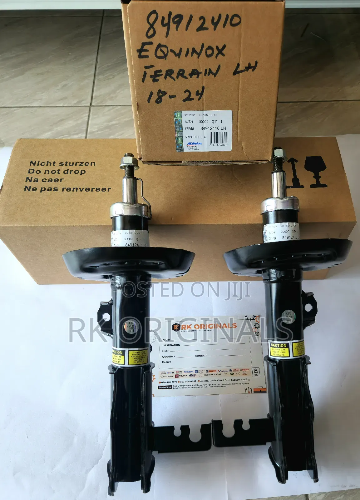 Equinox/Gmc Terrain 2018-2024 Ac Delco Front Shocks From Usa 🇺🇸