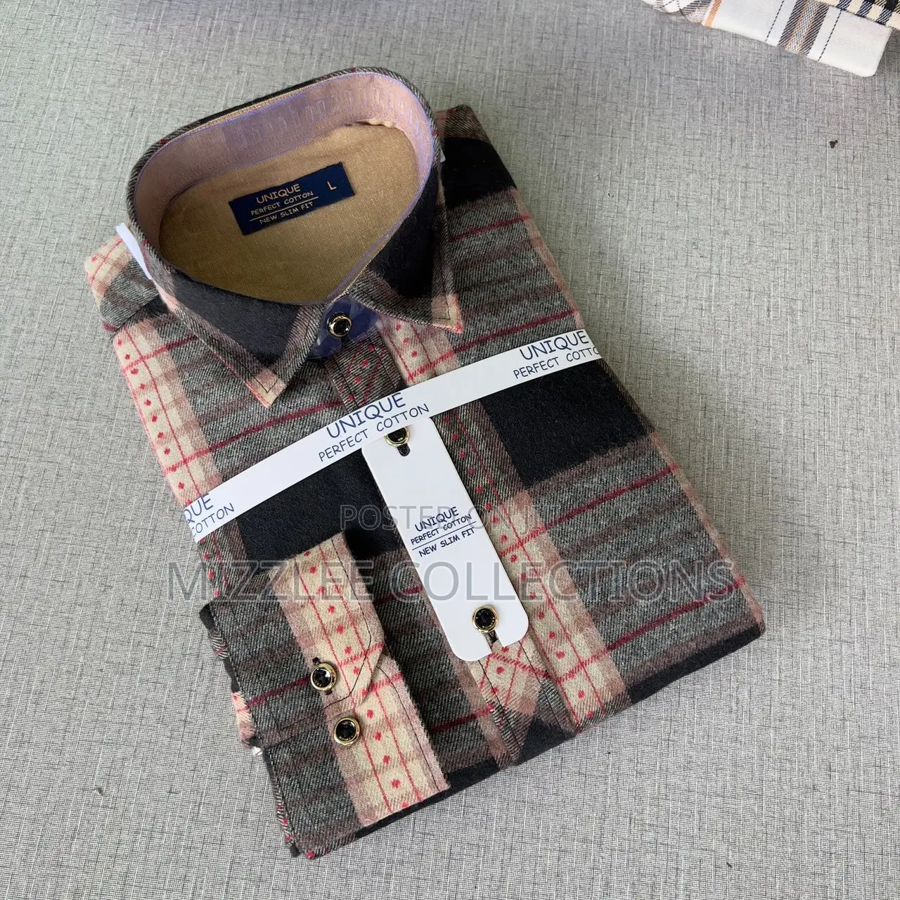 Gentlemen Checked Long Sleeves Shirt M-3xl