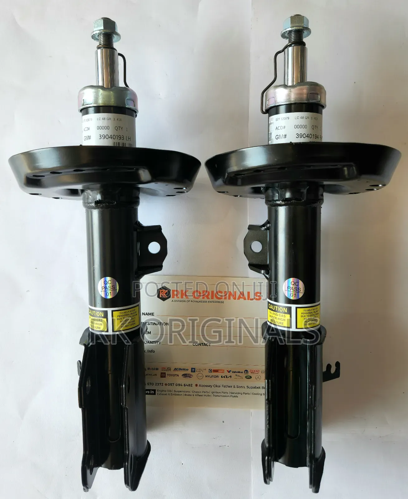 Chevrolet Cruze 2016-2019 Ac Delco Front Shocks Imported From Usa🇺🇸