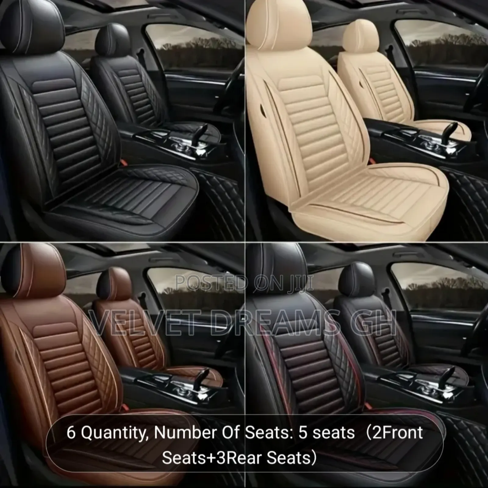 Durable Stylish Car Seat Cover Set