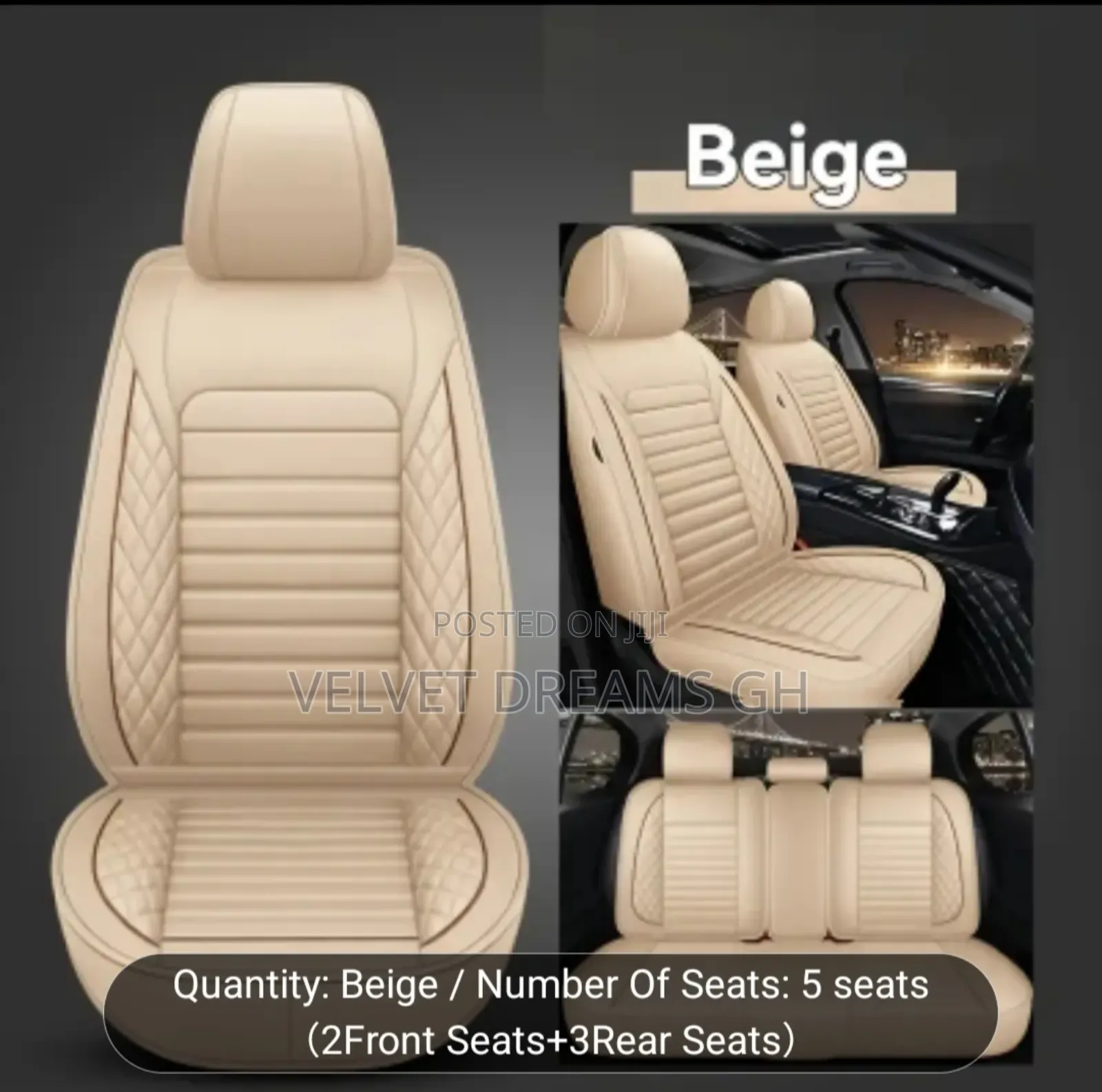 Durable Stylish Car Seat Cover Set