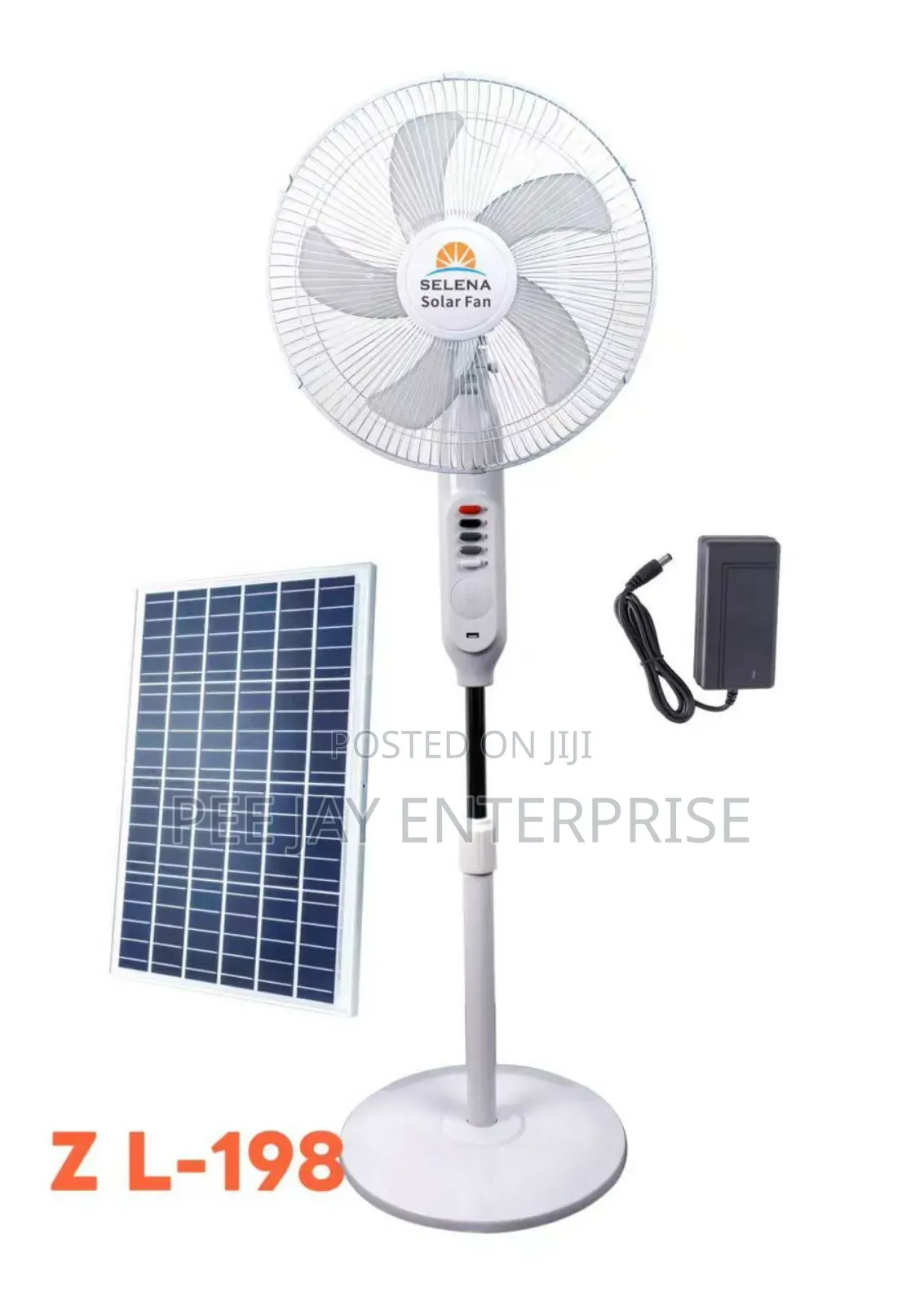 Selena Z L-198 Solar Rechargeable Standing Fan