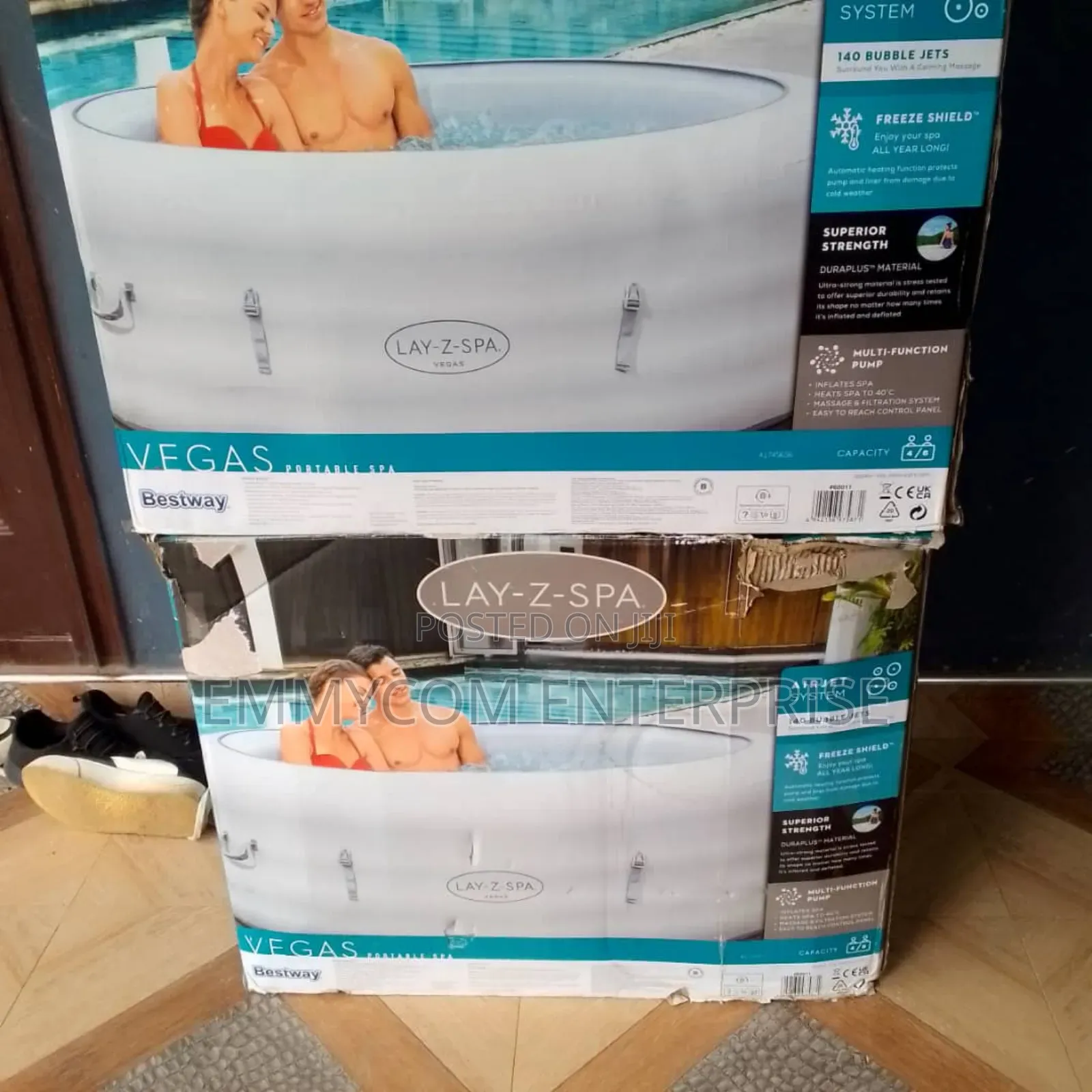 Hot Tube Massage Bestway Lay -z-spa Jacuzzi In Box 6 Person Capacity