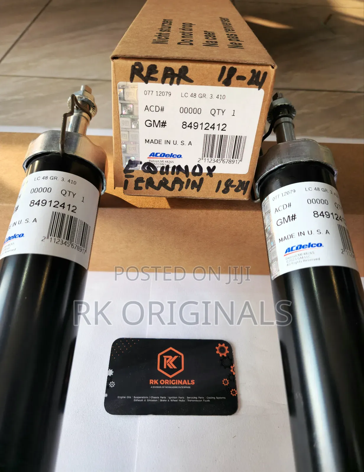 Chevrolet Equinox/Terrain 2018-2024 Ac Delco Back Shocks From Usa🇺🇸