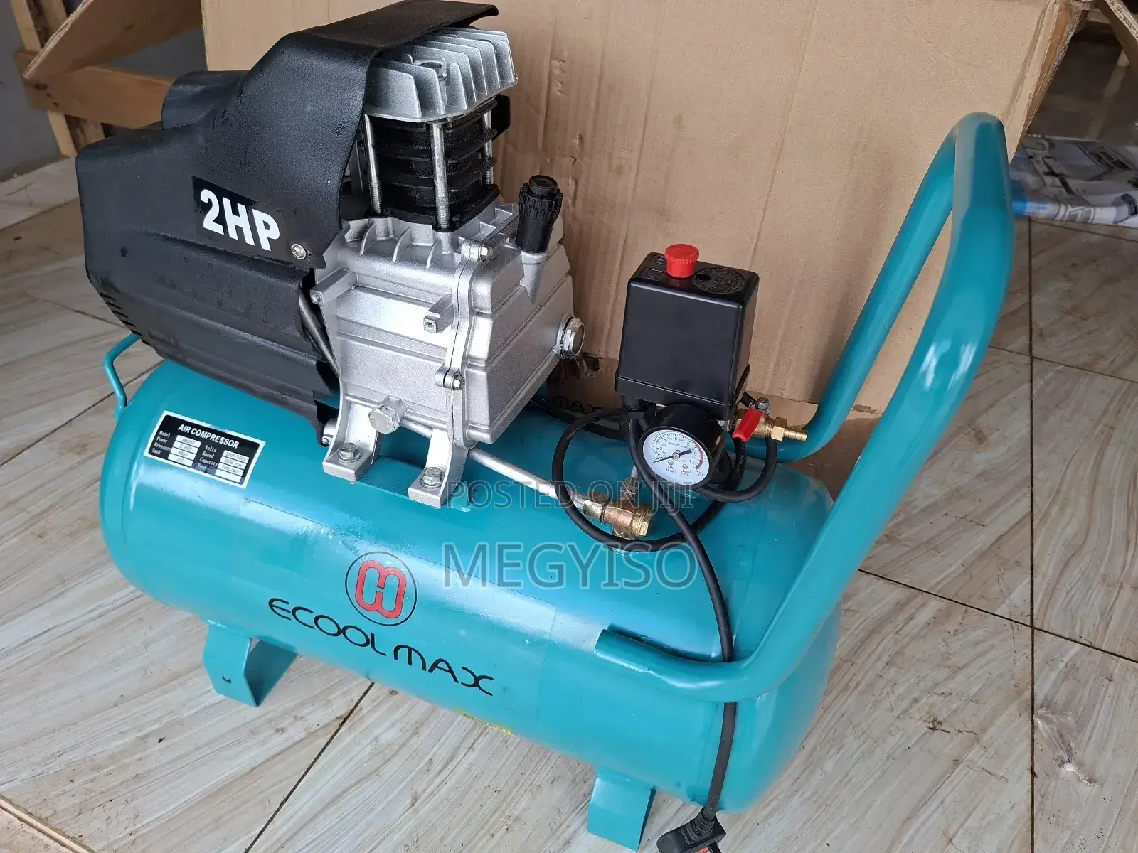 50l Industrial 2hp Ecool Max Air Compressor