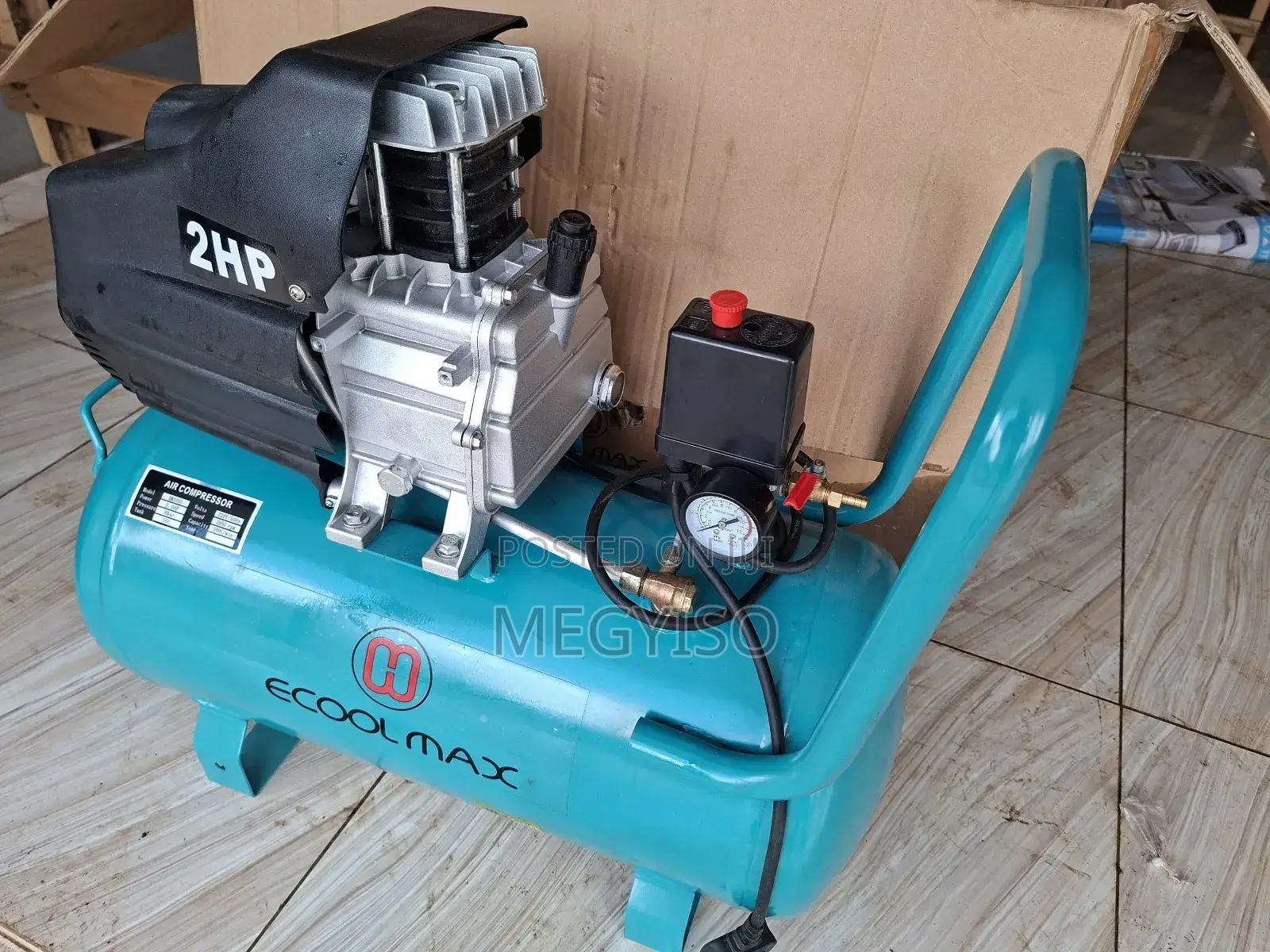 50l Industrial 2hp Ecool Max Air Compressor