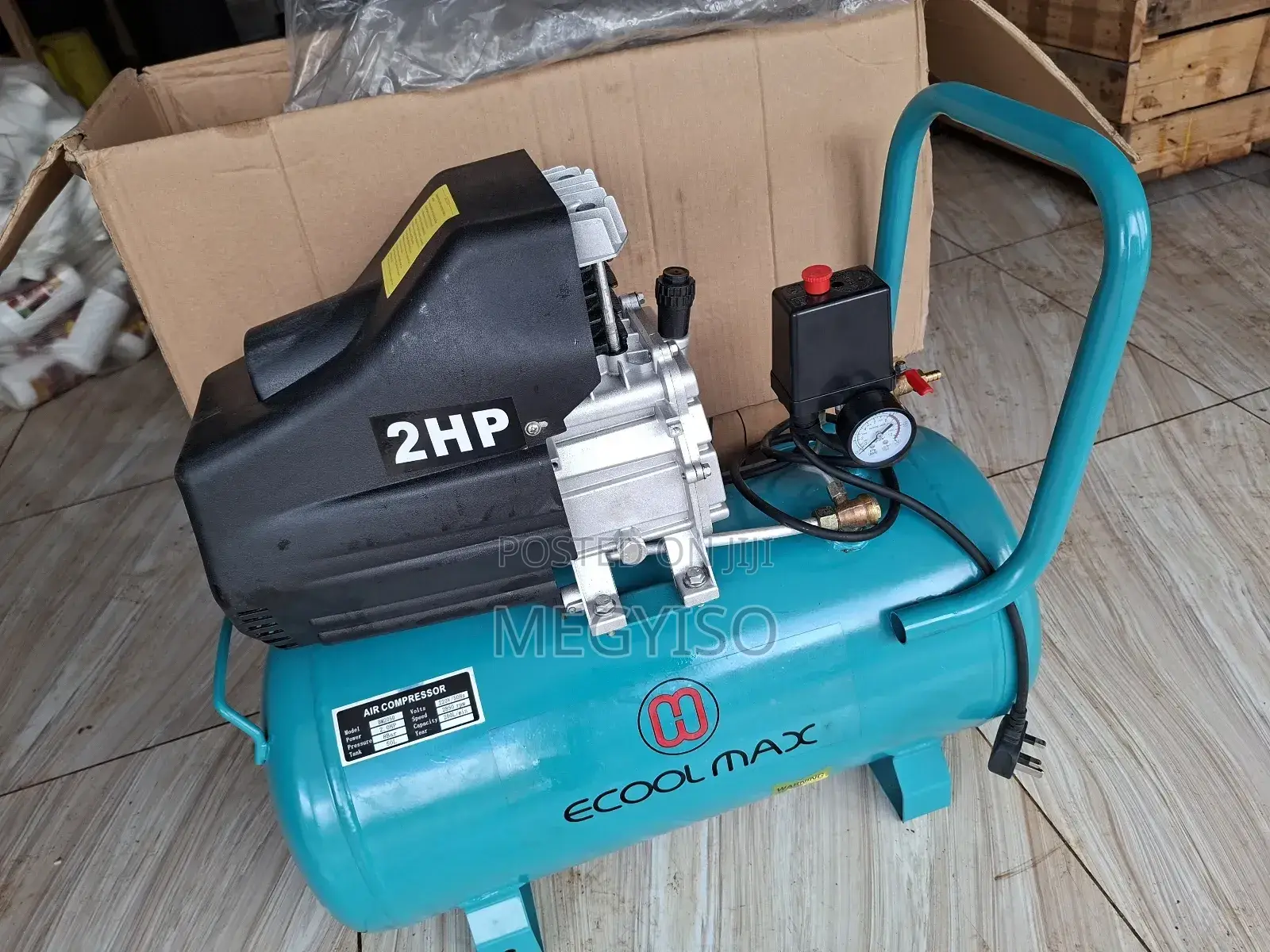 50l Industrial 2hp Ecool Max Air Compressor