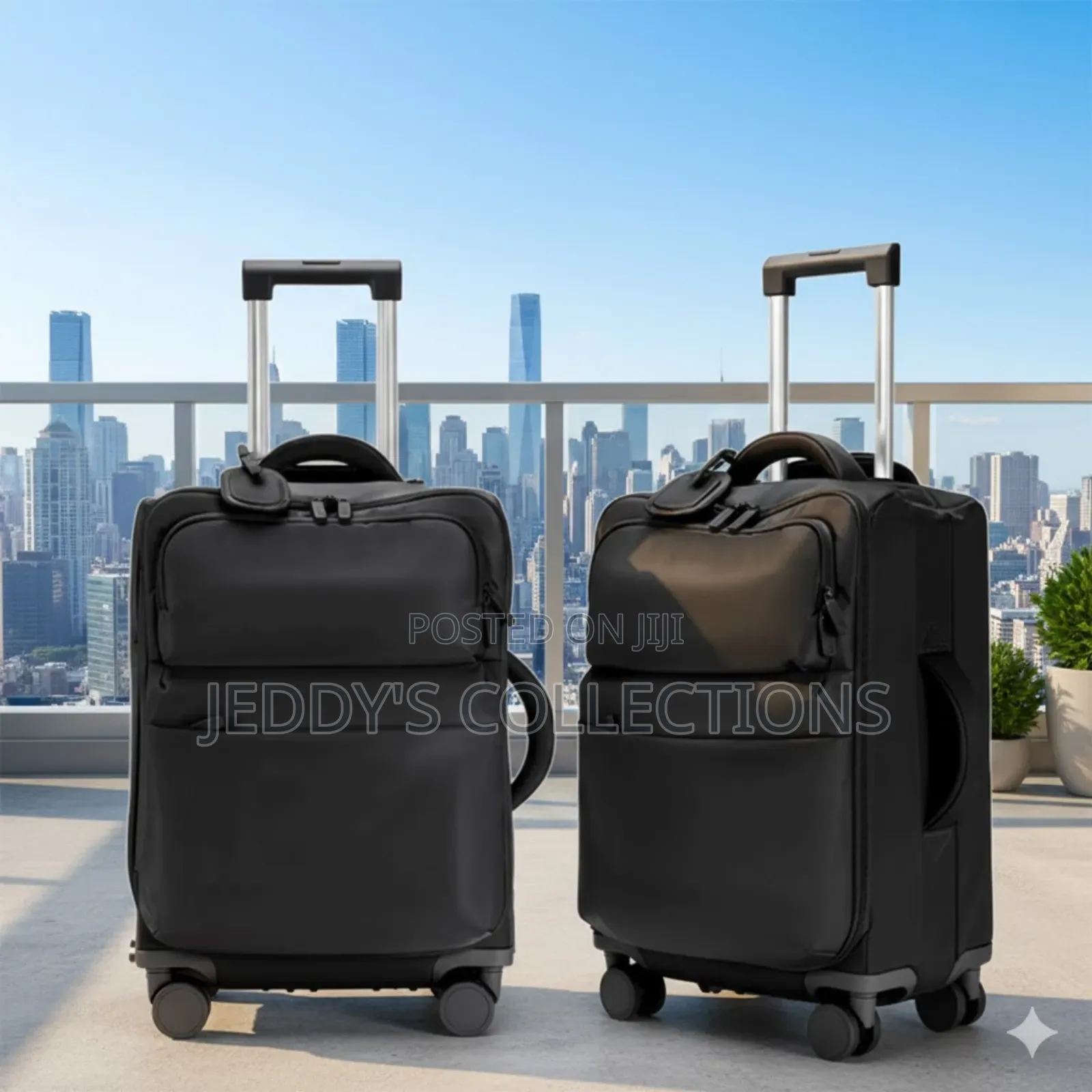 24 and 20inches Oxford Cloth Trolley Luggage With Brand Padlock