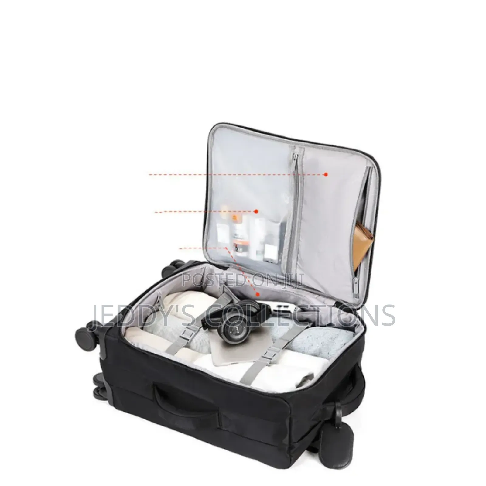 24 and 20inches Oxford Cloth Trolley Luggage With Brand Padlock