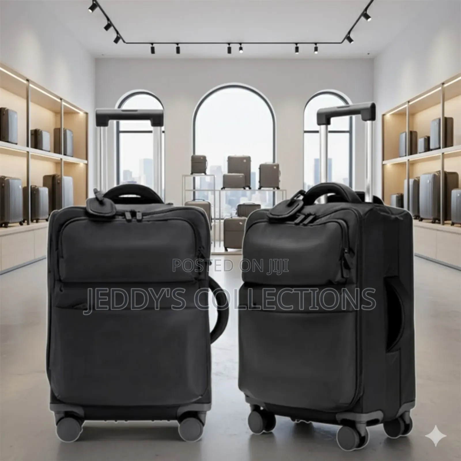 24 and 20inches Oxford Cloth Trolley Luggage With Brand Padlock