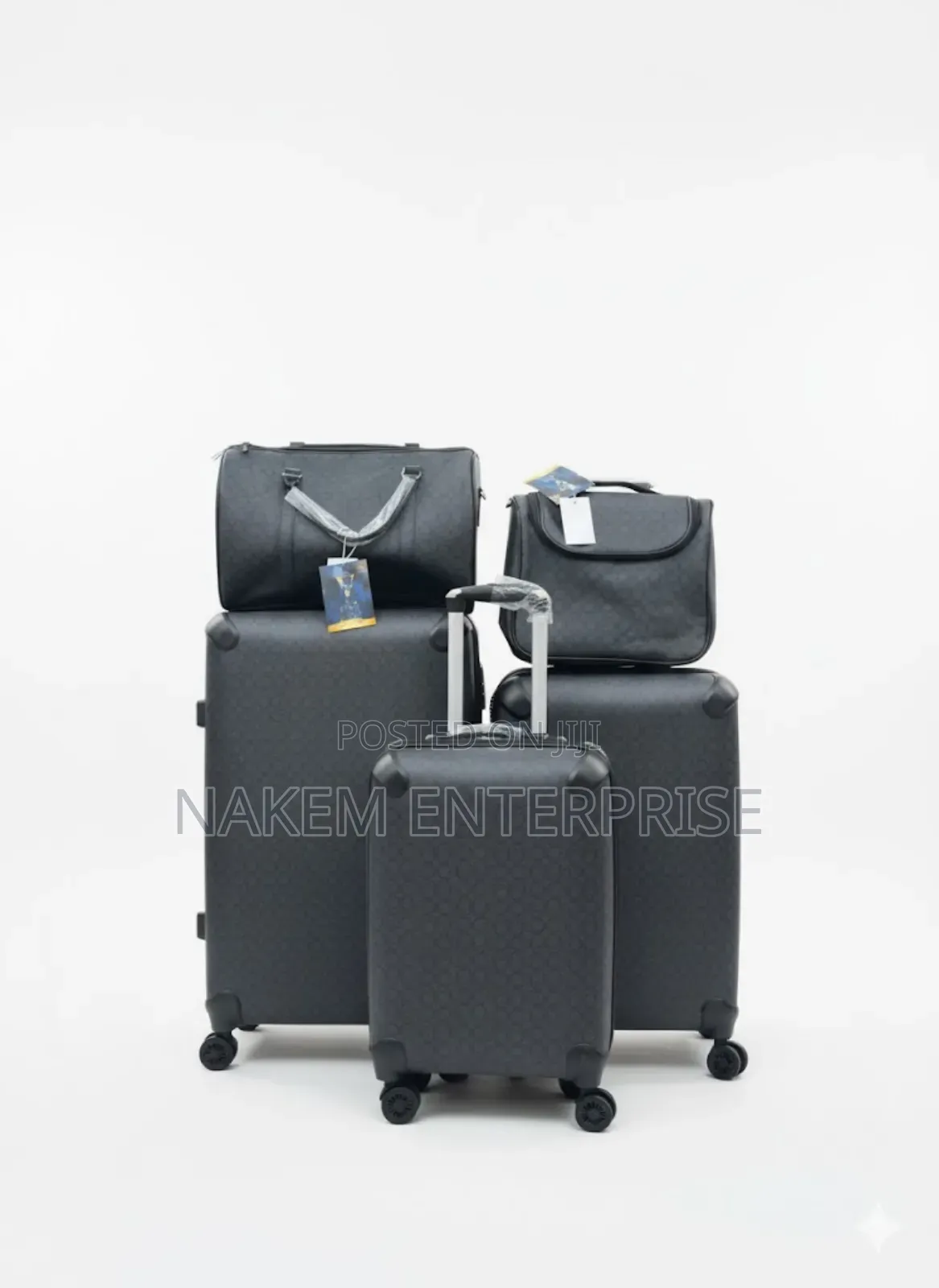 5in1 Designer Trolley Luggage With a Duffle Bag and a Cosmetic Bag