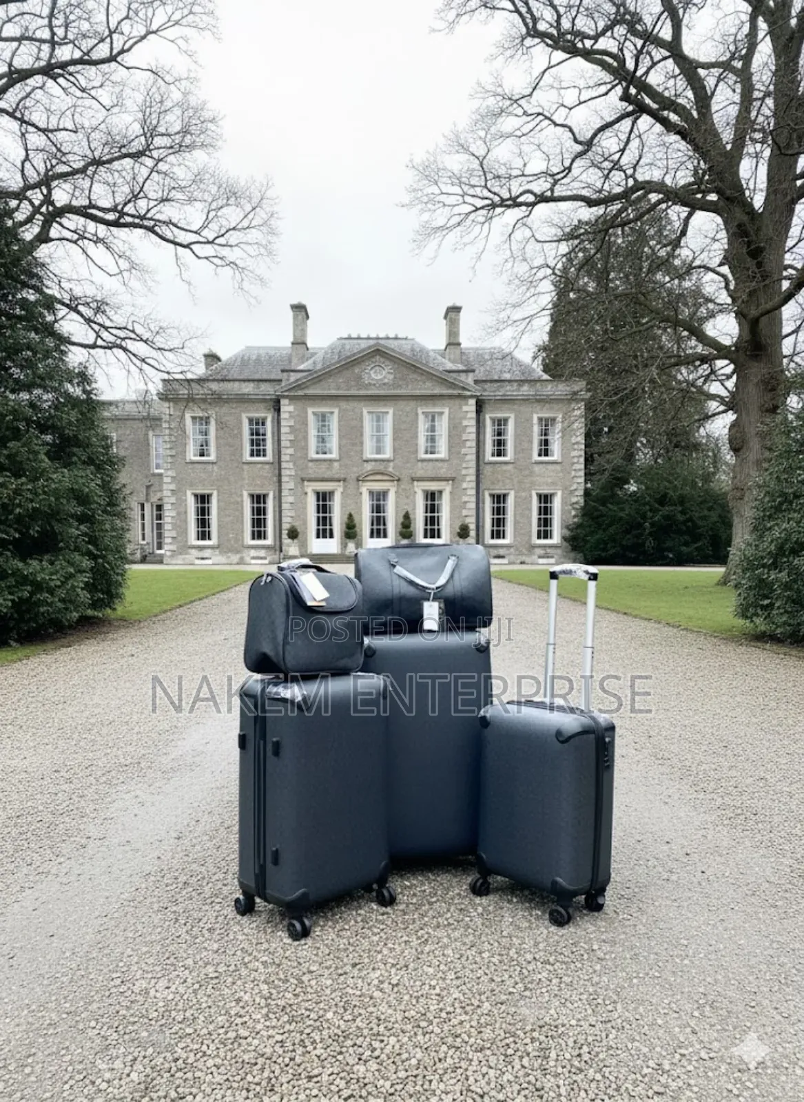 5in1 Designer Trolley Luggage With a Duffle Bag and a Cosmetic Bag