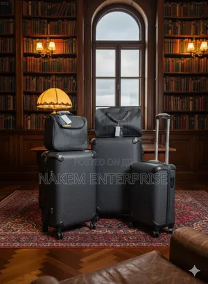 5in1 Designer Trolley Luggage With a Duffle Bag and a Cosmetic Bag