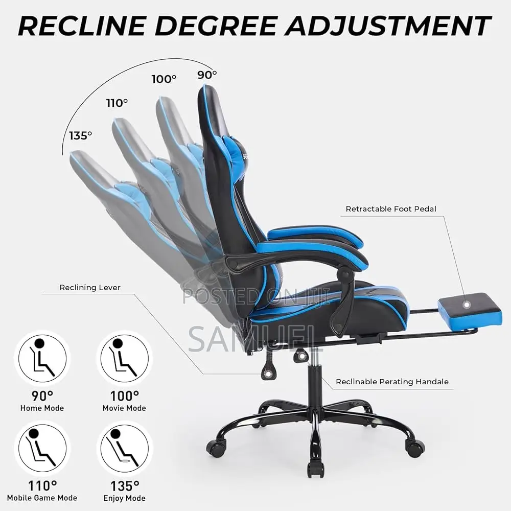 Executive Gaming Chair With Lumbar Massage