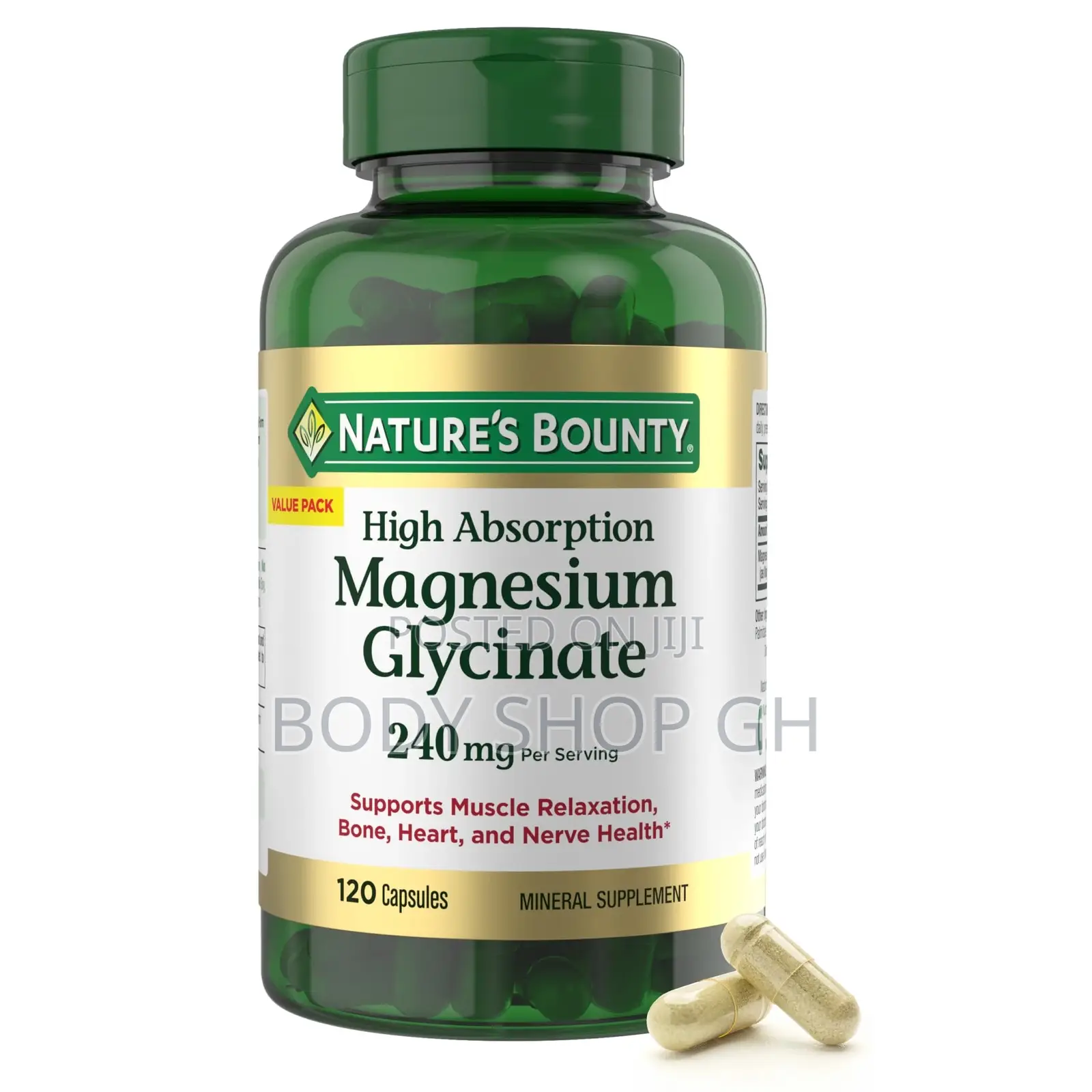 Nature’S Bounty High Absorption Magnesium Glycinate 240 Mg - 120 Caps