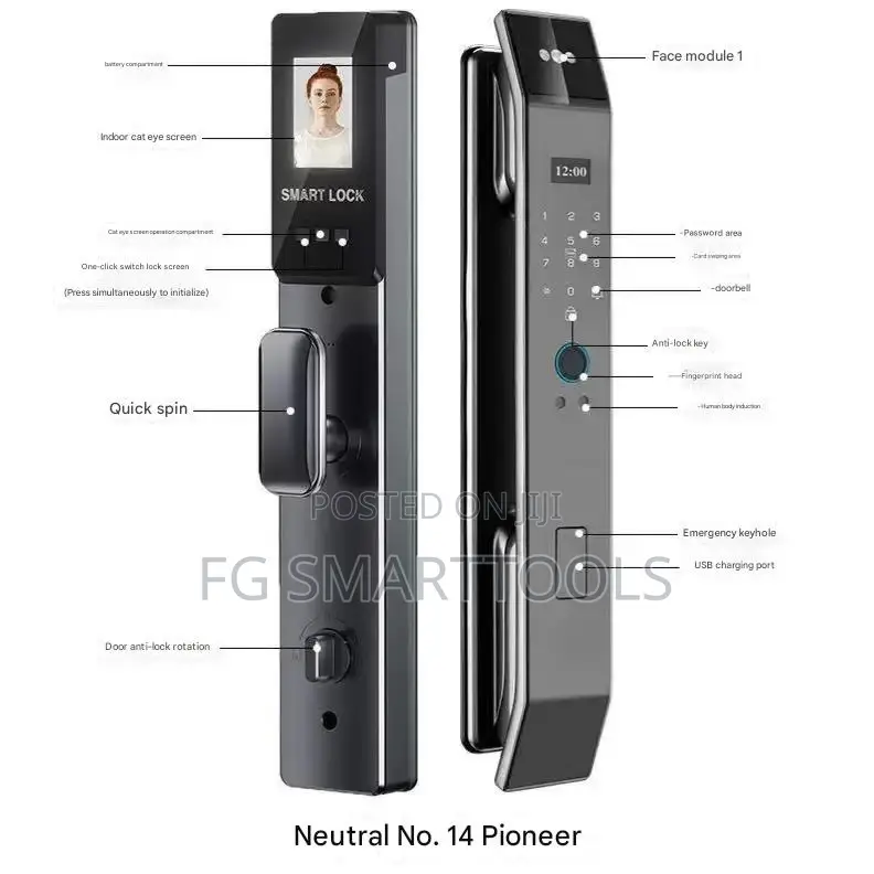 Smart Door Lock With Facial Recognition 3d