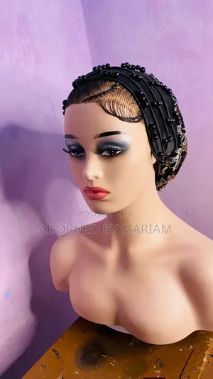 Auto Body Pleated Turbans With Applique