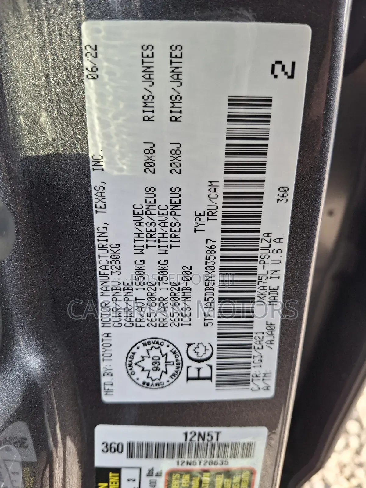 Toyota Tundra Limited 2022 Gray