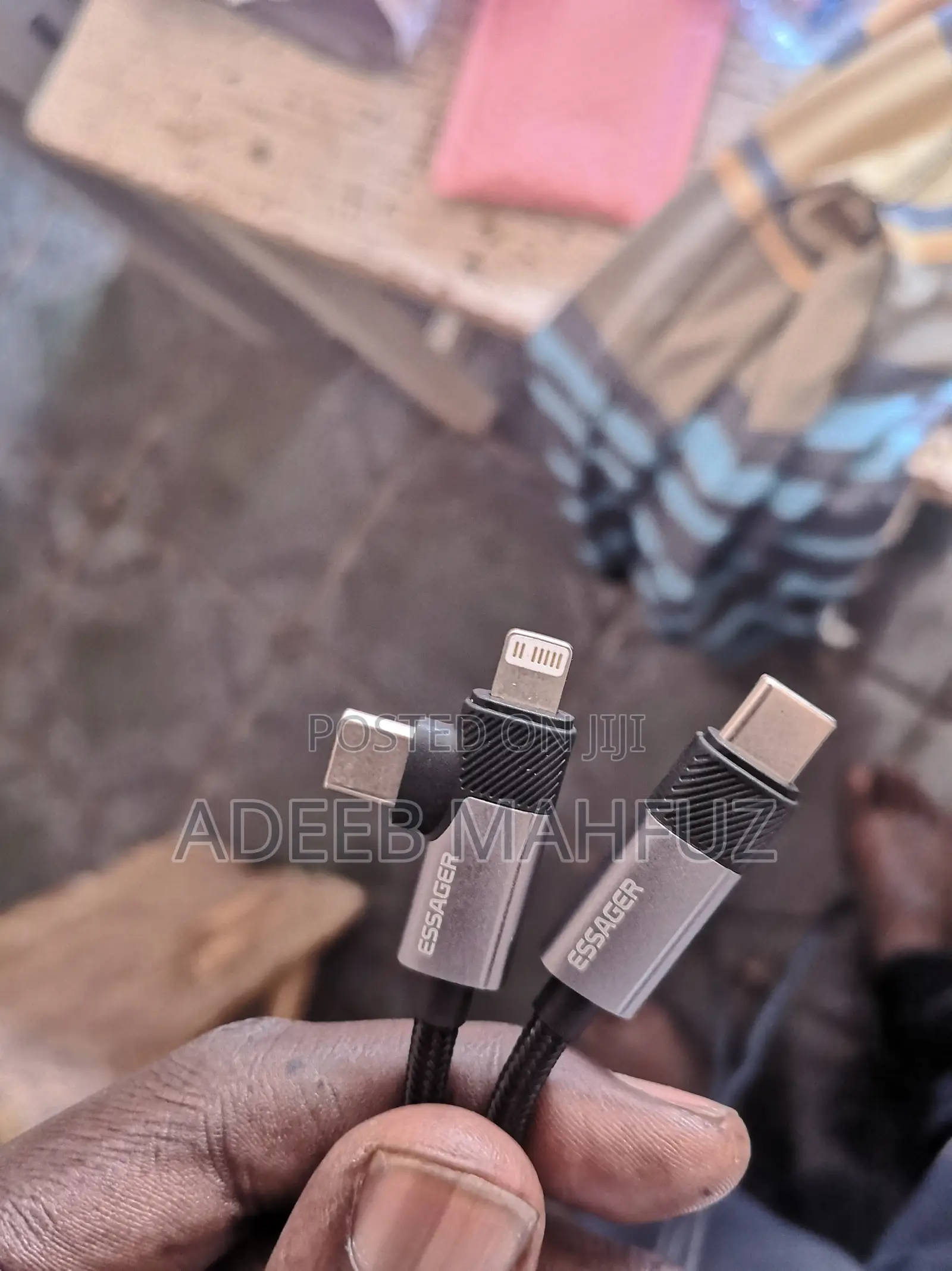 Essager 2in1 65w iPhone Type C Charger Cable