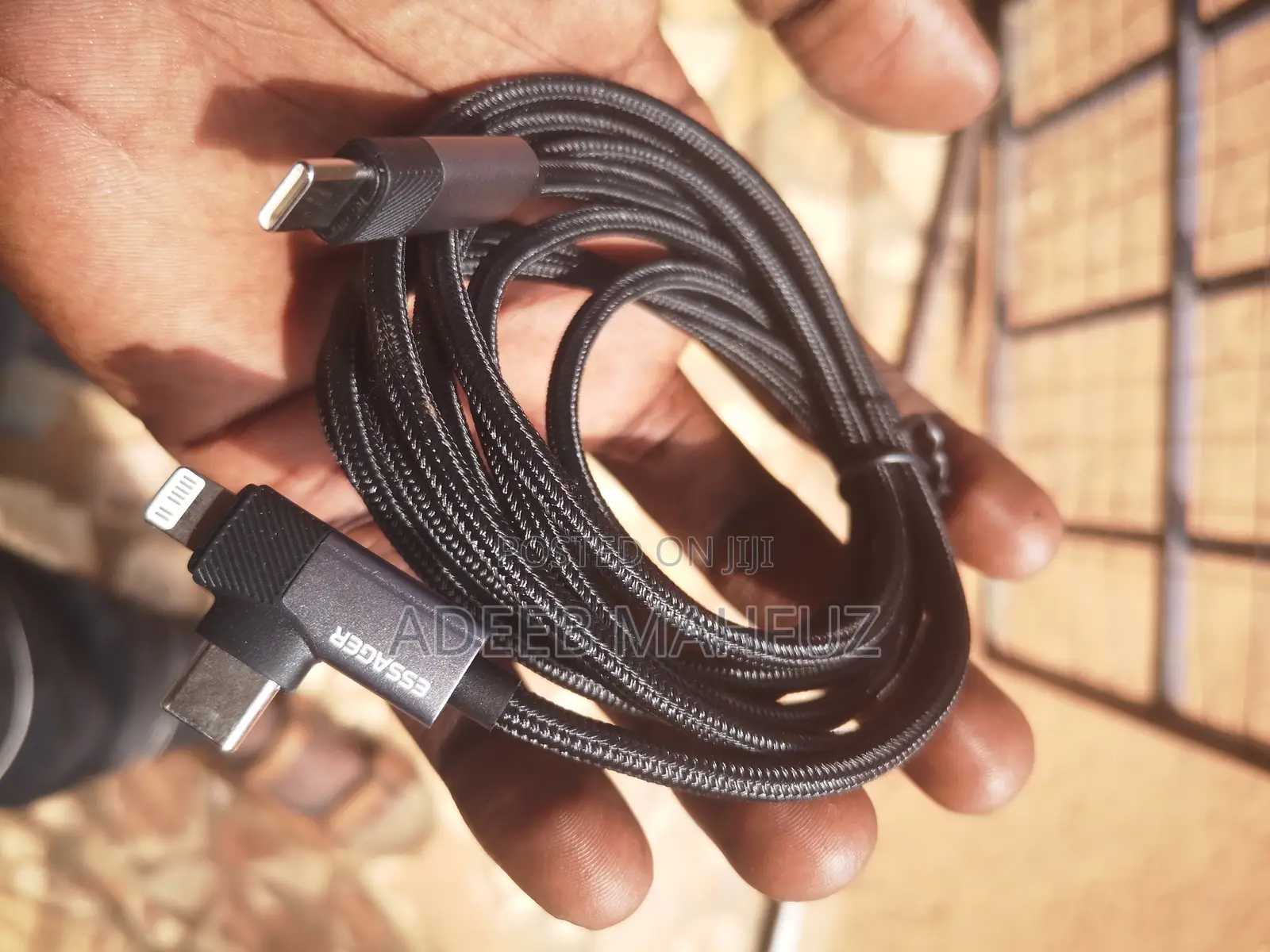 Essager 2in1 65w iPhone Type C Charger Cable