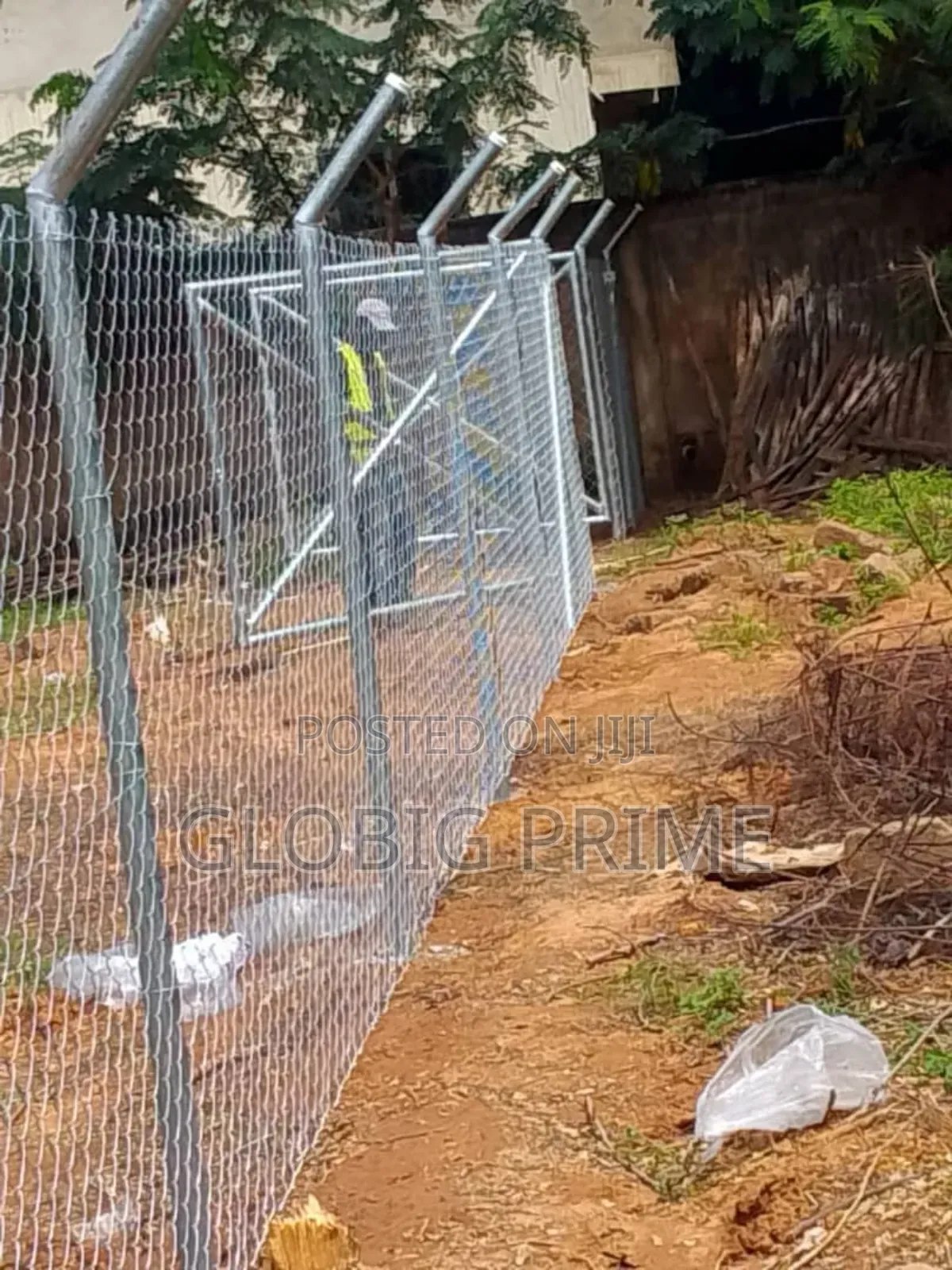 Land Fencing. Panel and Chain Link
