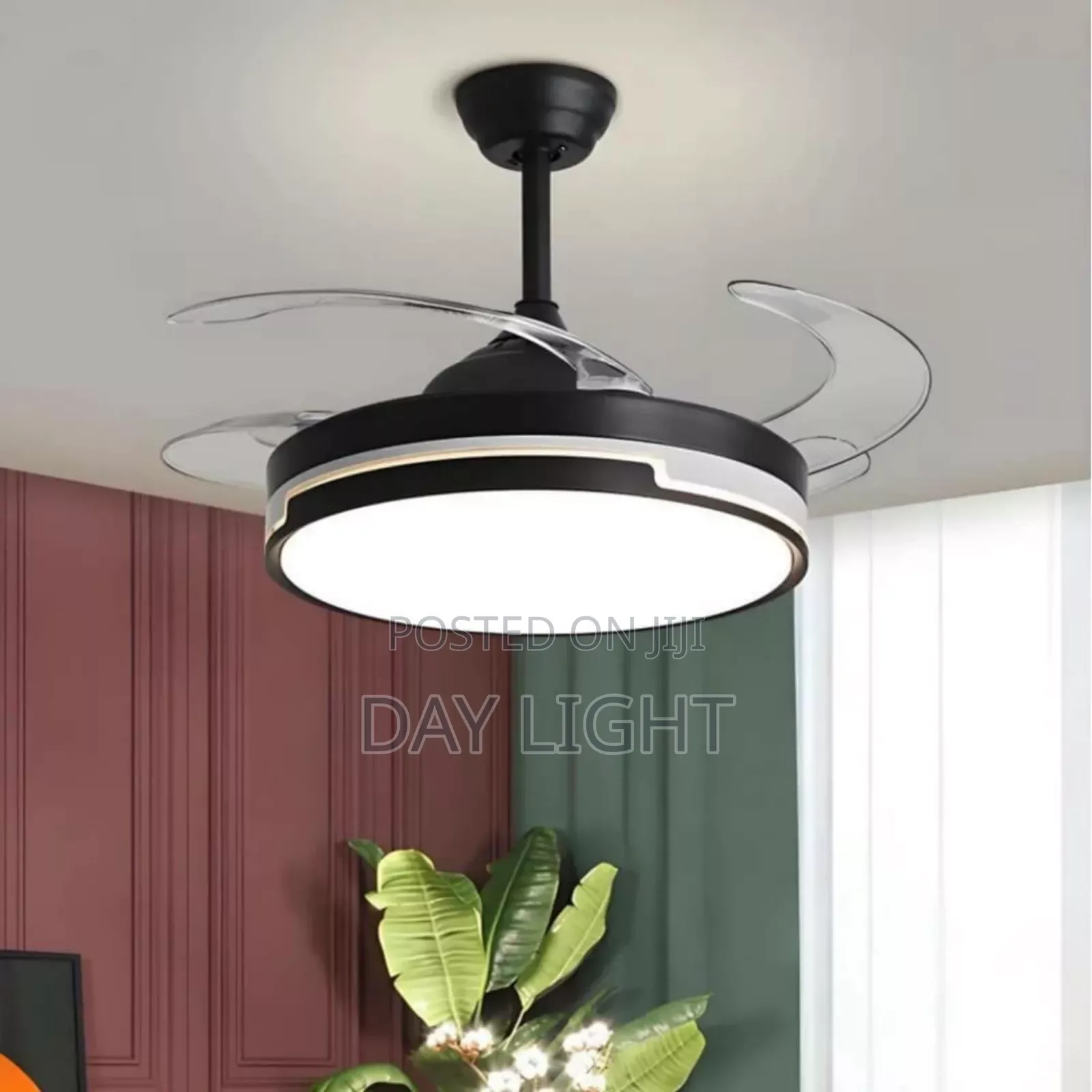 Black Fan With Light.
