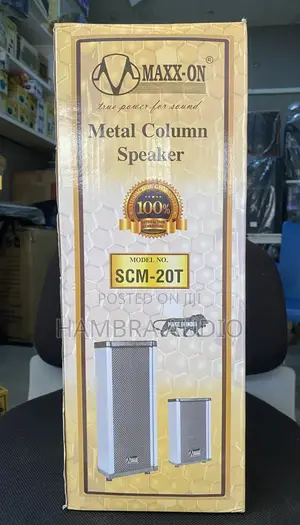 Maxxon Metal Column Speaker Pair