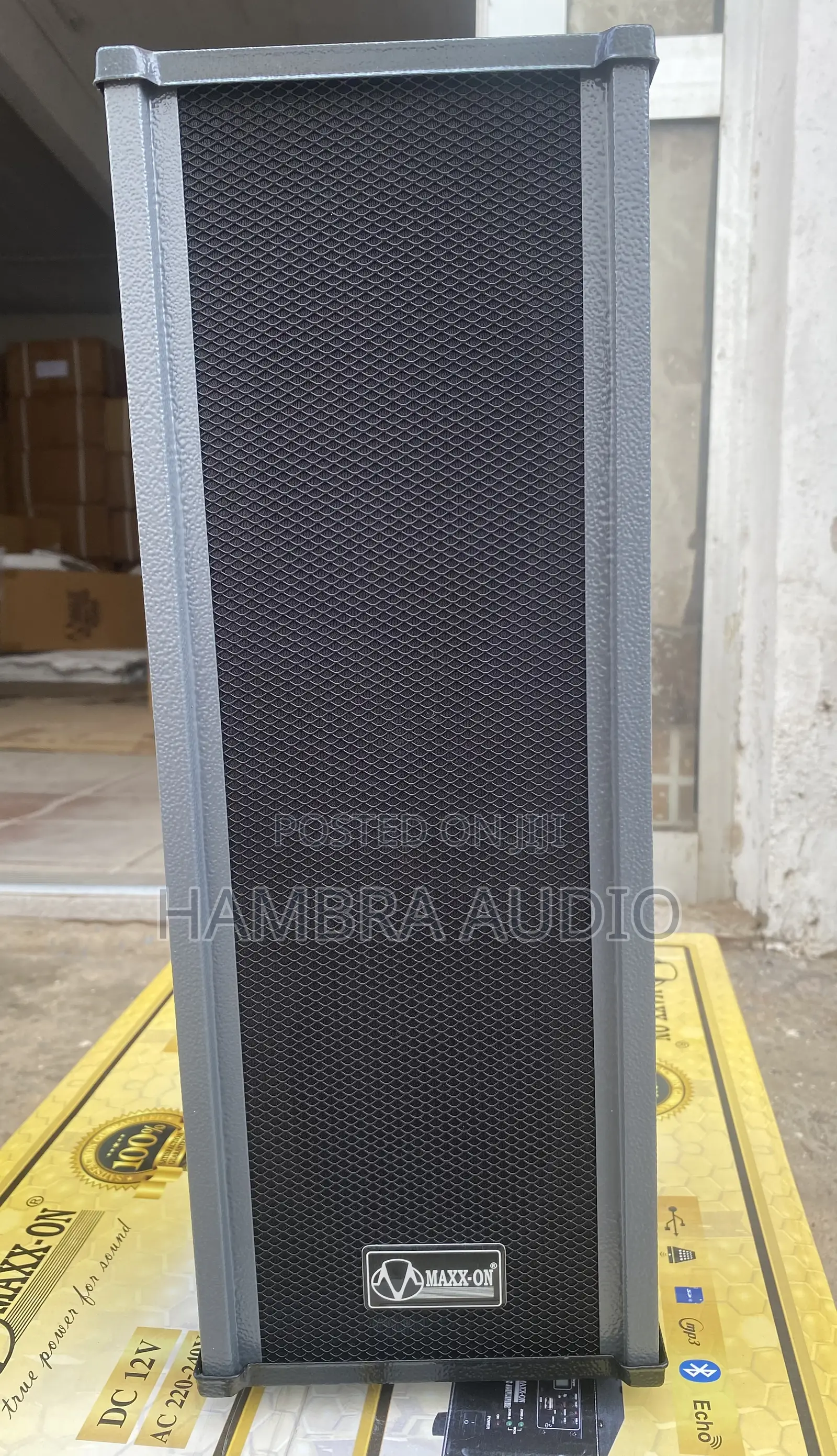 Maxxon Metal Column Speaker Pair