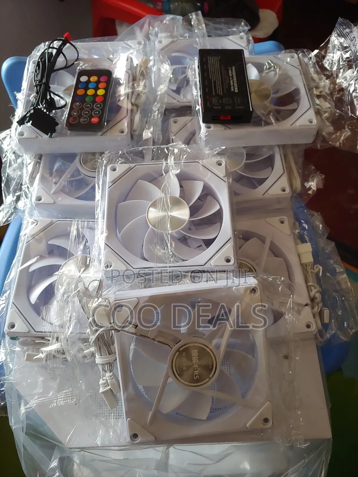 Acrylic Plexiglass Stylish Gaming PC Case 7 ARGB Fan + Remote