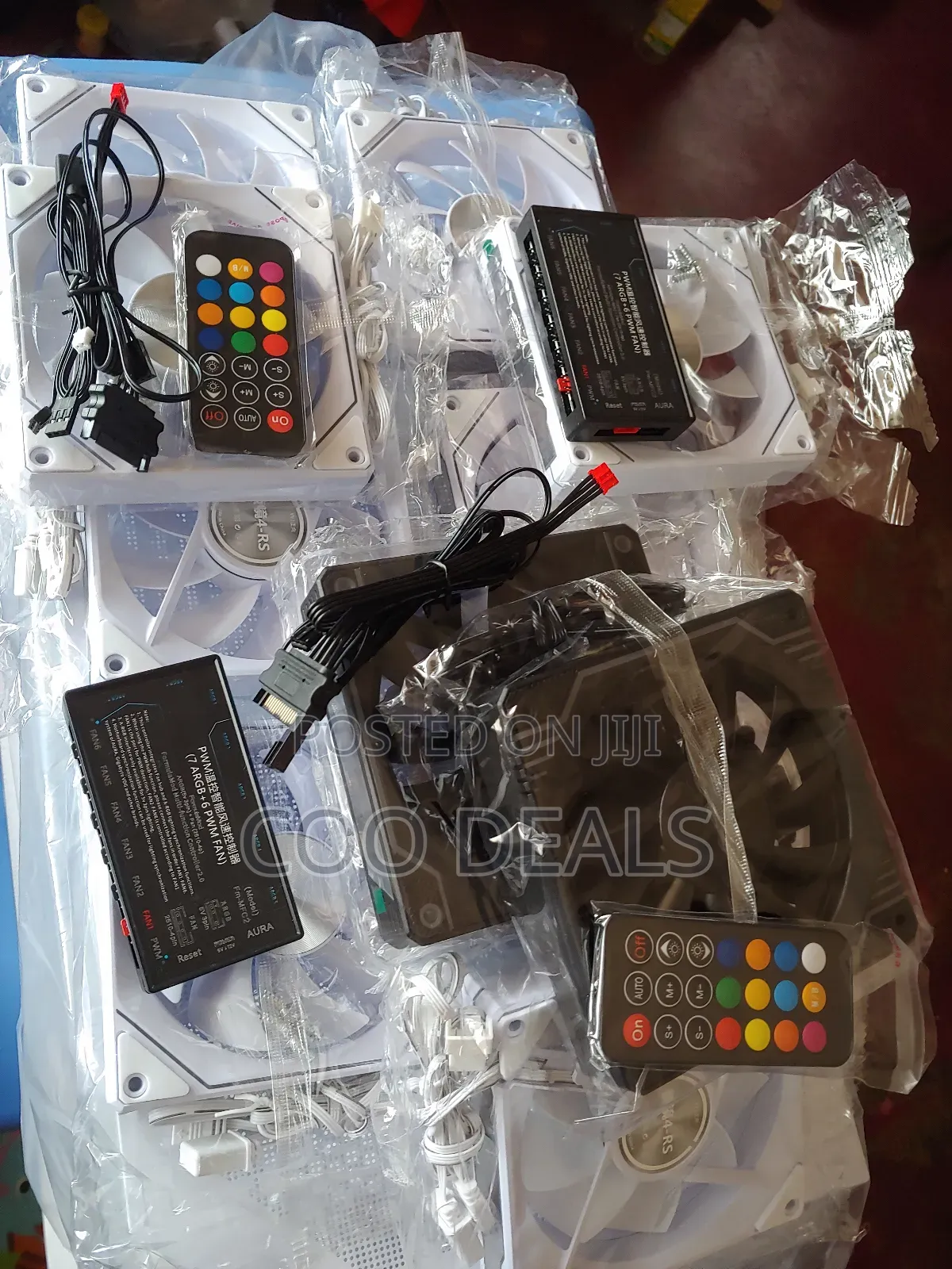 Acrylic Plexiglass Stylish Gaming PC Case 7 ARGB Fan + Remote