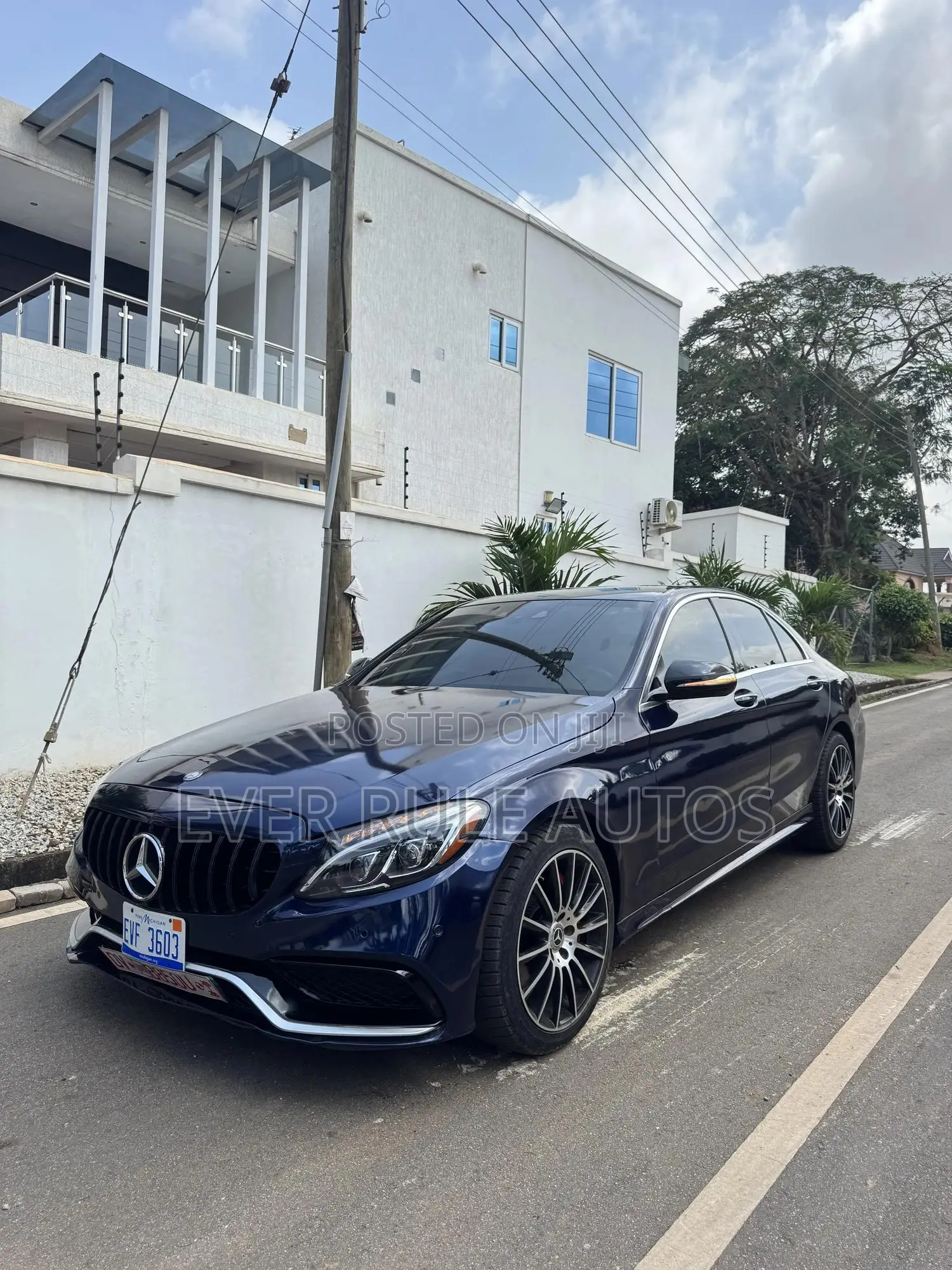 Mercedes-Benz C400 4Matic AWD Sedan (3.0L V6 7A) 2015 Blue