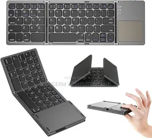 Foldable Bluetooth Keyboard With Touchpad Rechargeable