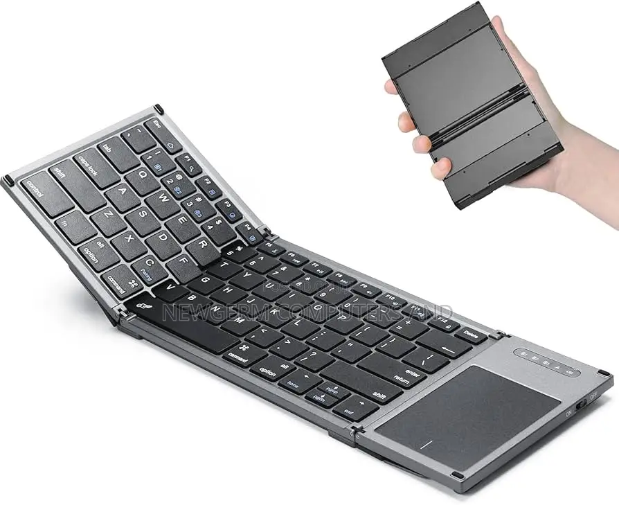 Foldable Bluetooth Keyboard With Touchpad Rechargeable