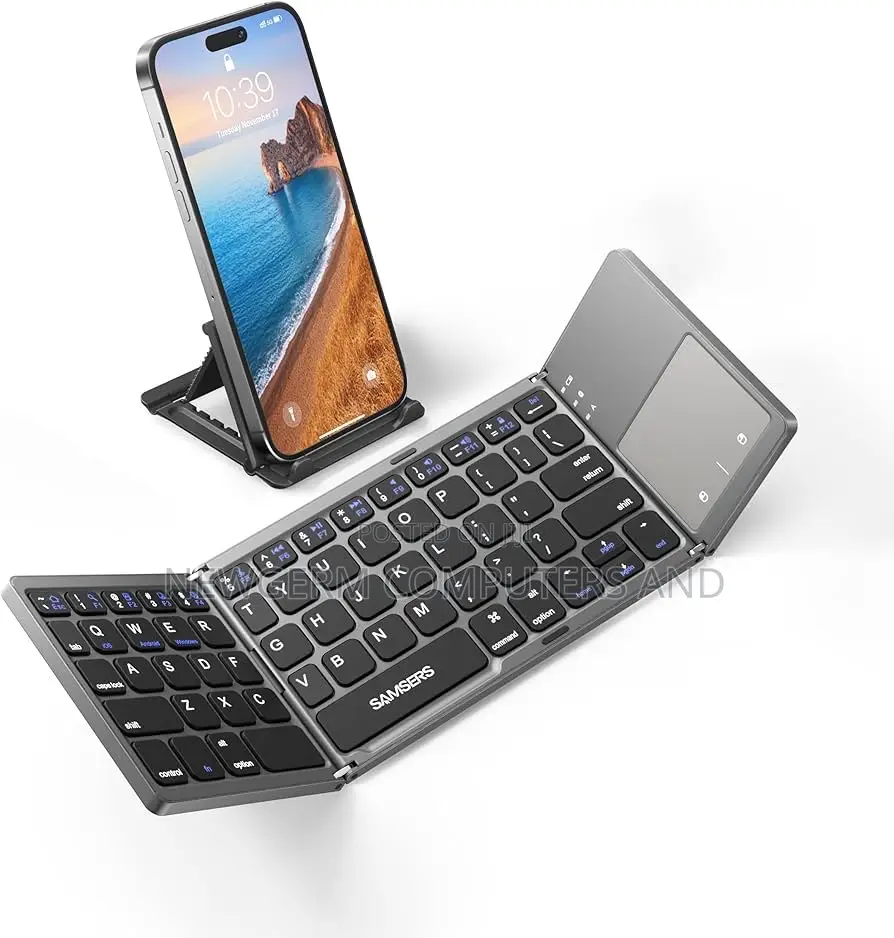 Foldable Bluetooth Keyboard With Touchpad Rechargeable