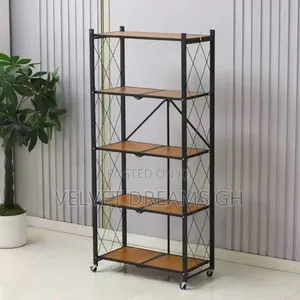 5-Tier Kitchen Rack Strong, Space-Saving Storage Shelf